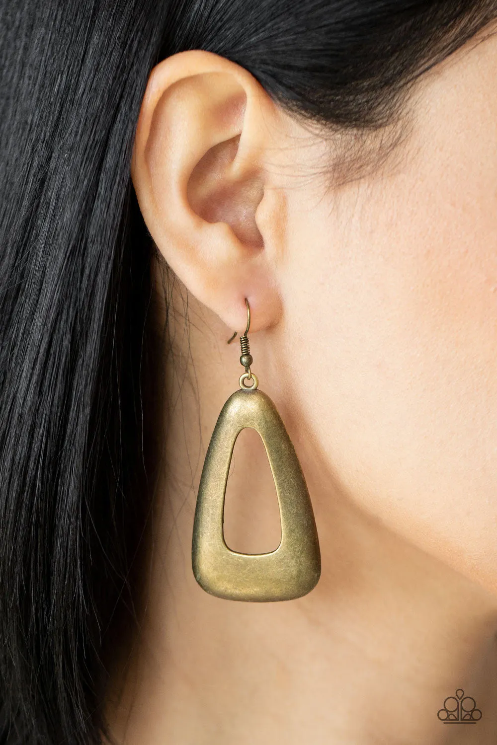 Irresistibly Industrial - Brass Earring