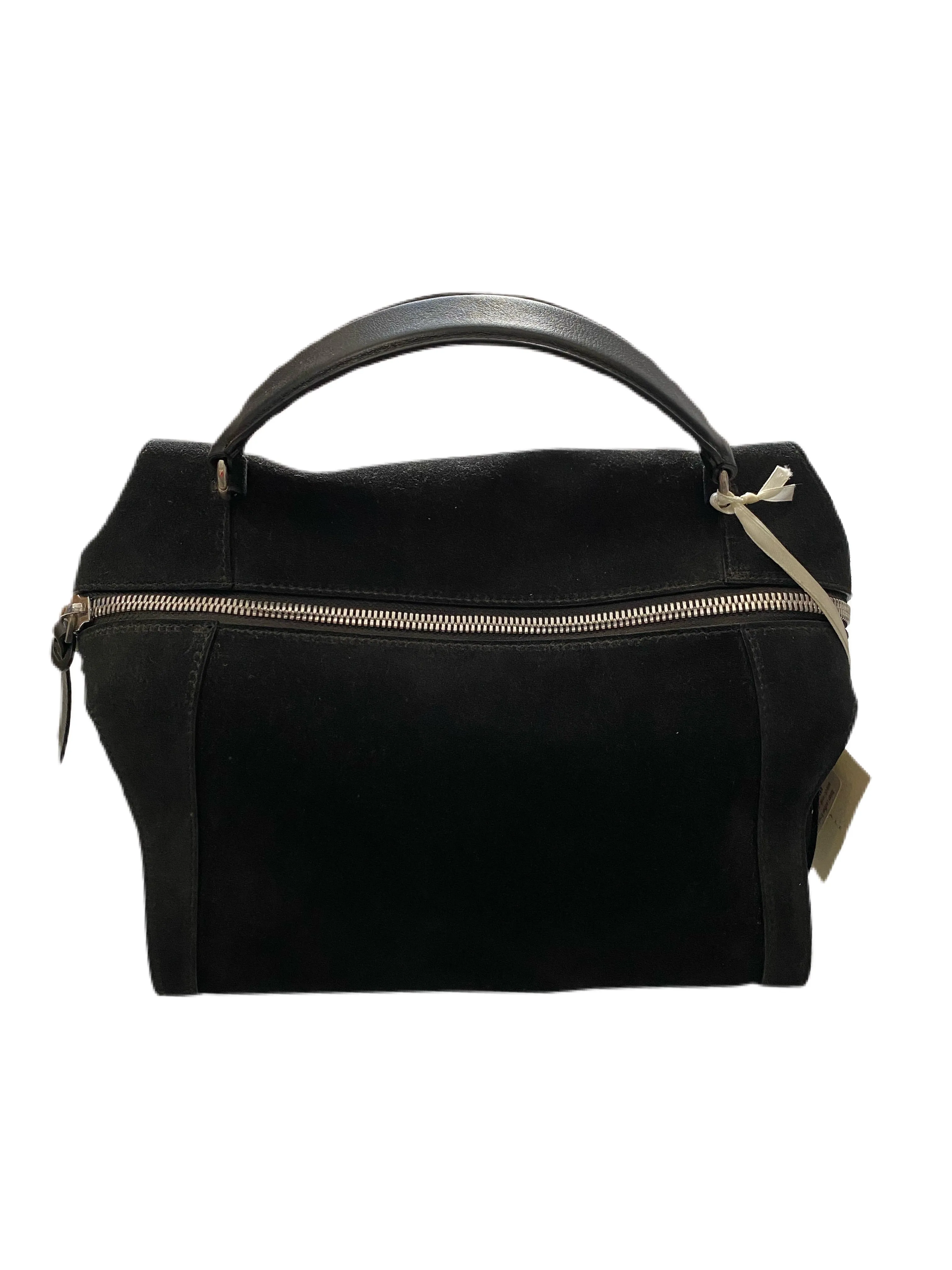 Italian Suede Small Midnight Bag