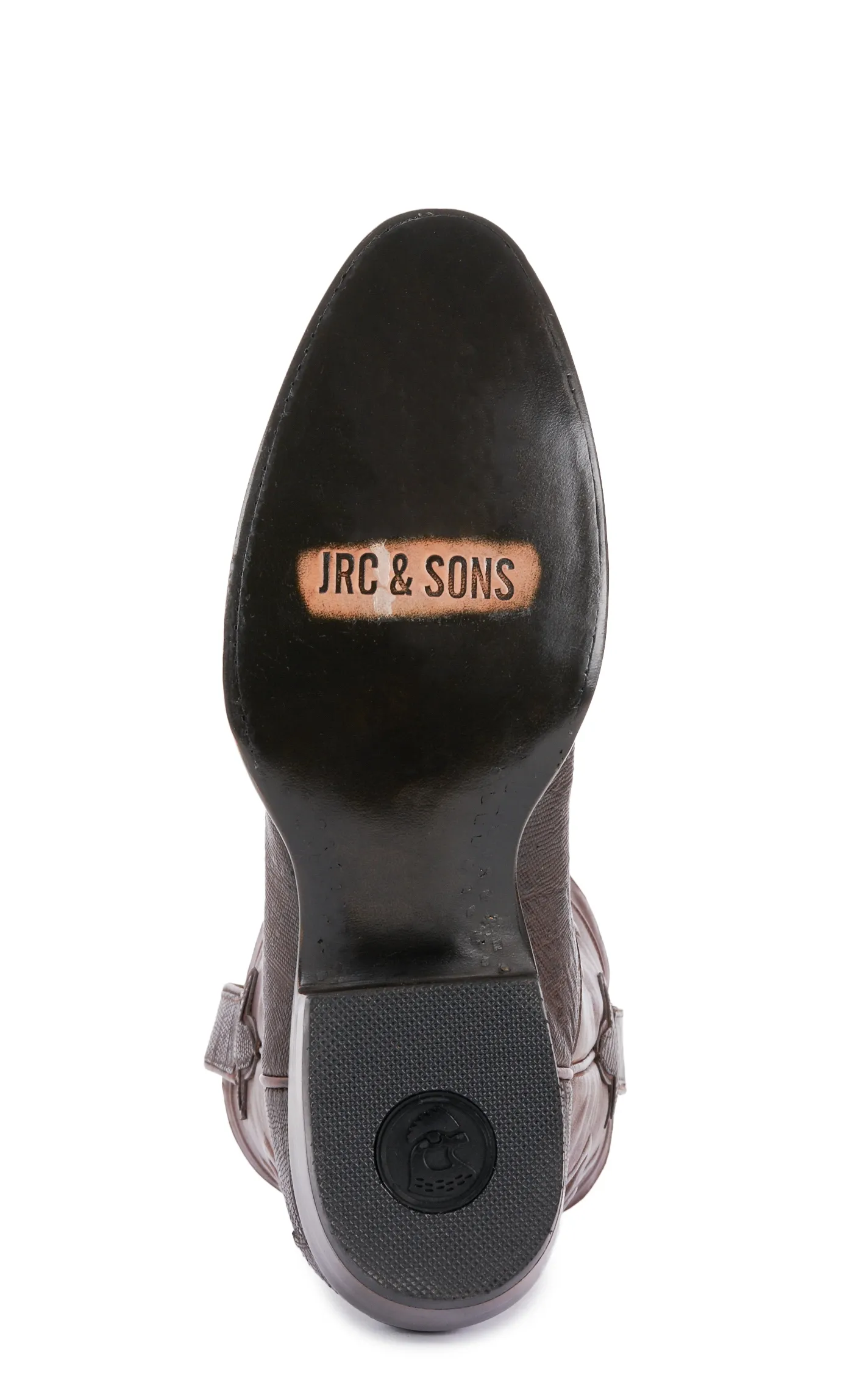 JRC & Sons Men's James Teju Lizard Round Toe Exotic Cowboy Boot in Chocolate Brown