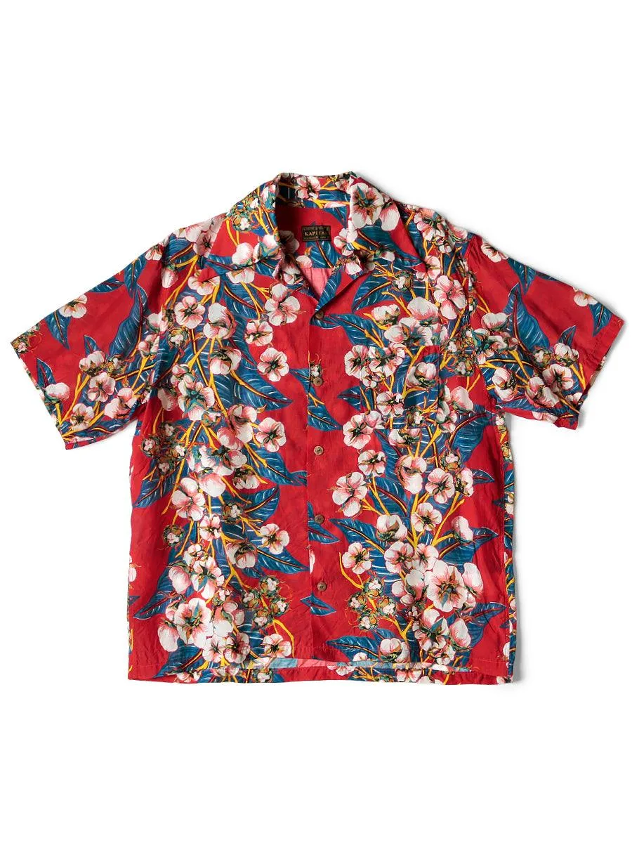 Kapital Silk rayon cotton flower pattern rangle color aloha shirt (short sleeves) K2205SS111