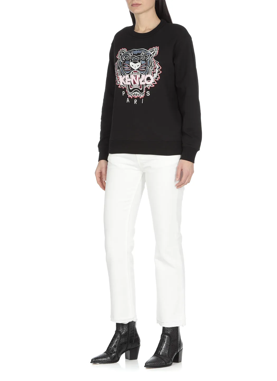 Kenzo Tiger Embroidered Crewneck Sweatshirt