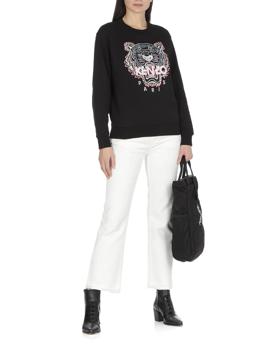 Kenzo Tiger Embroidered Crewneck Sweatshirt