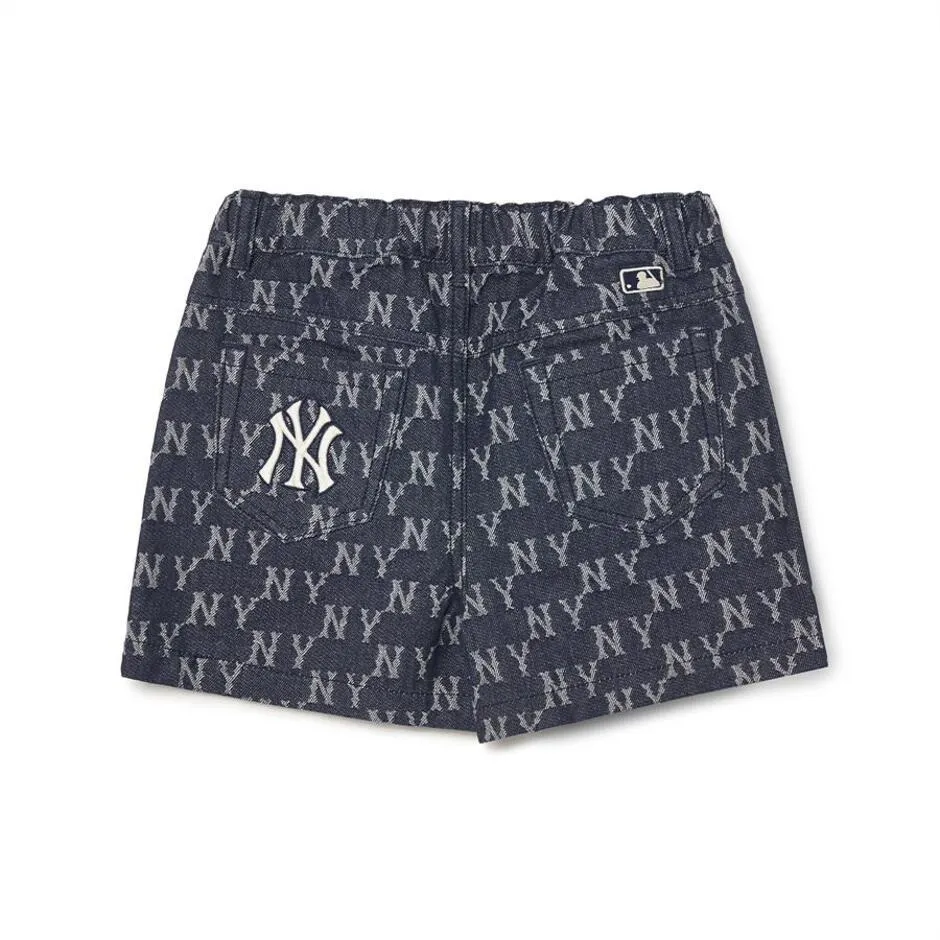 [Kids] Classic Monogram Denim-Like Jacquard Skort NEW YORK YANKEES