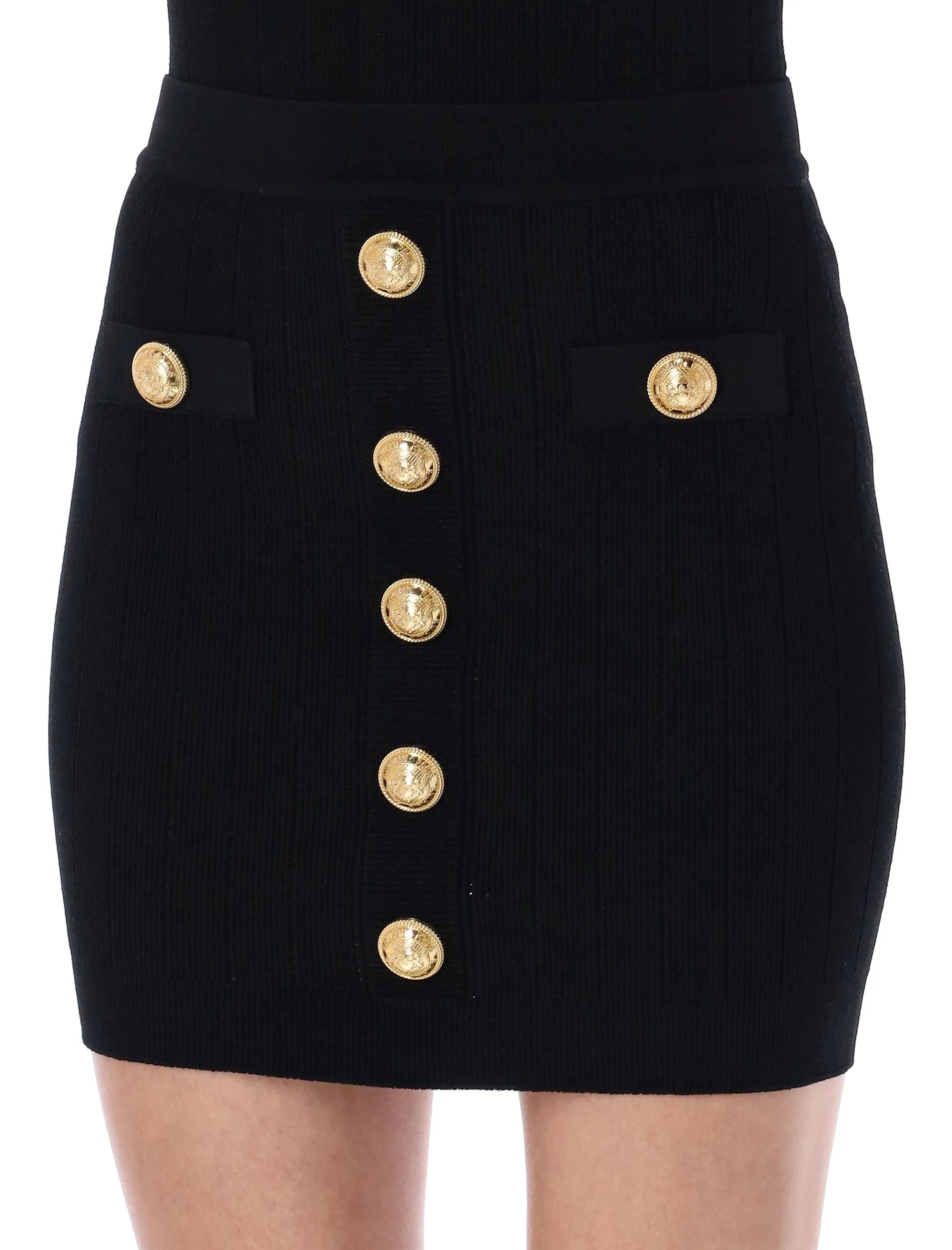 KNIT SKIRT WITH BUTTONS