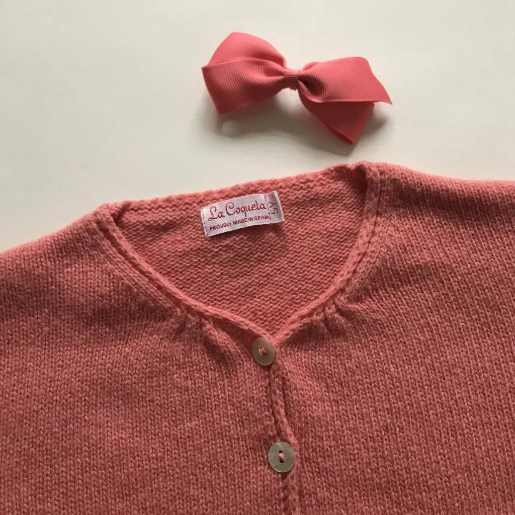 La Coqueta Coral Wool Mix Cardigan: 5 Years