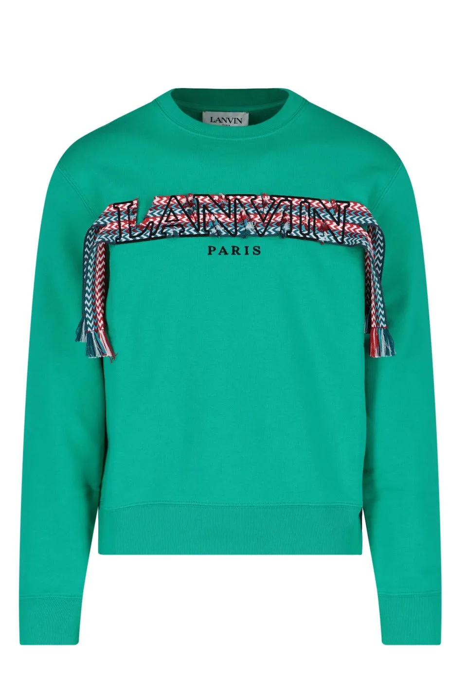 Lanvin Logo Embroidered Tassel-Detailed Sweatshirt