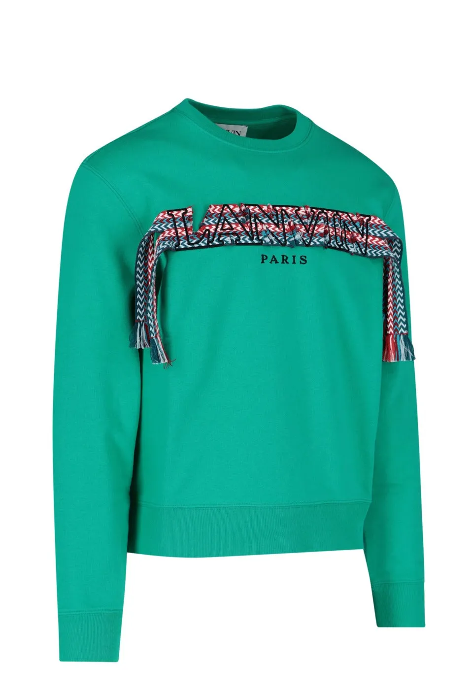 Lanvin Logo Embroidered Tassel-Detailed Sweatshirt