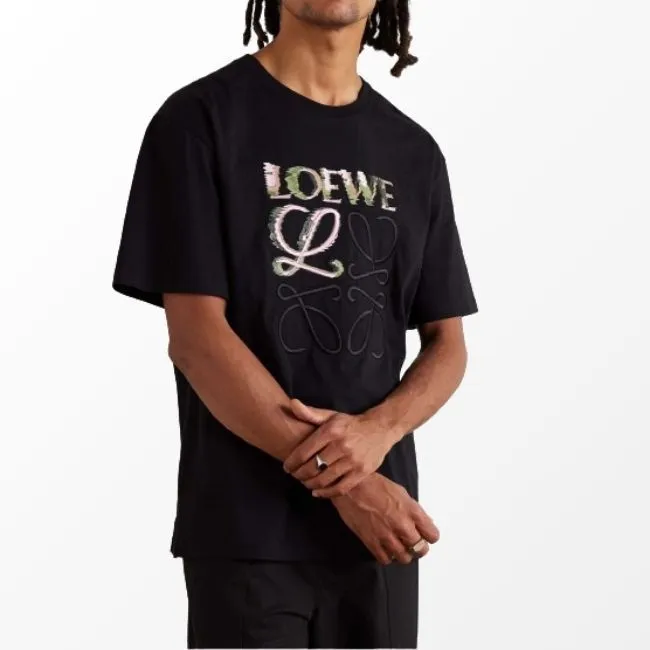 LOEWE  |Crew Neck Unisex Street Style Long Sleeves Cotton Oversized