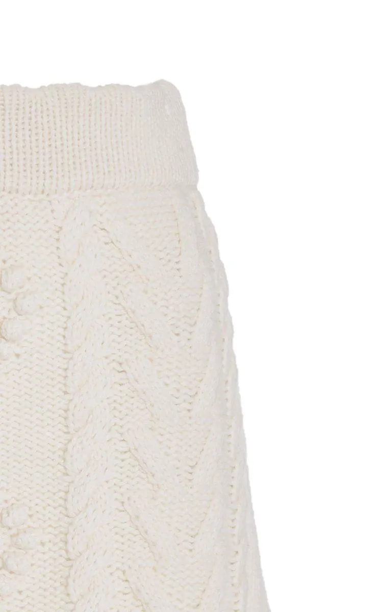 Loveshackfancy Brendana Knit Mini Skirt