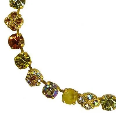 Mariana Handmade Swarovski 3004 1004 Gold Yellow Topaz Citrine Crystal AB