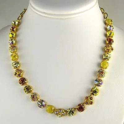 Mariana Handmade Swarovski 3004 1004 Gold Yellow Topaz Citrine Crystal AB