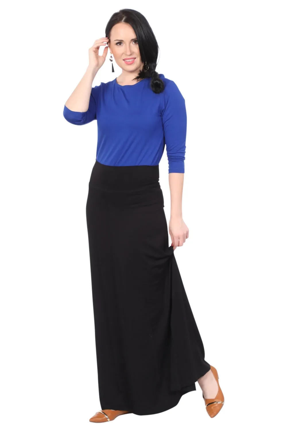 Maxi Skirt for Women Flowing A-line