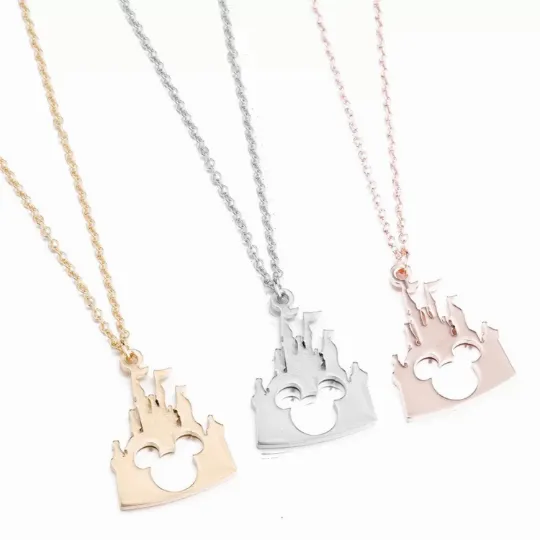 Mickey Castle Necklace, Disney Necklace