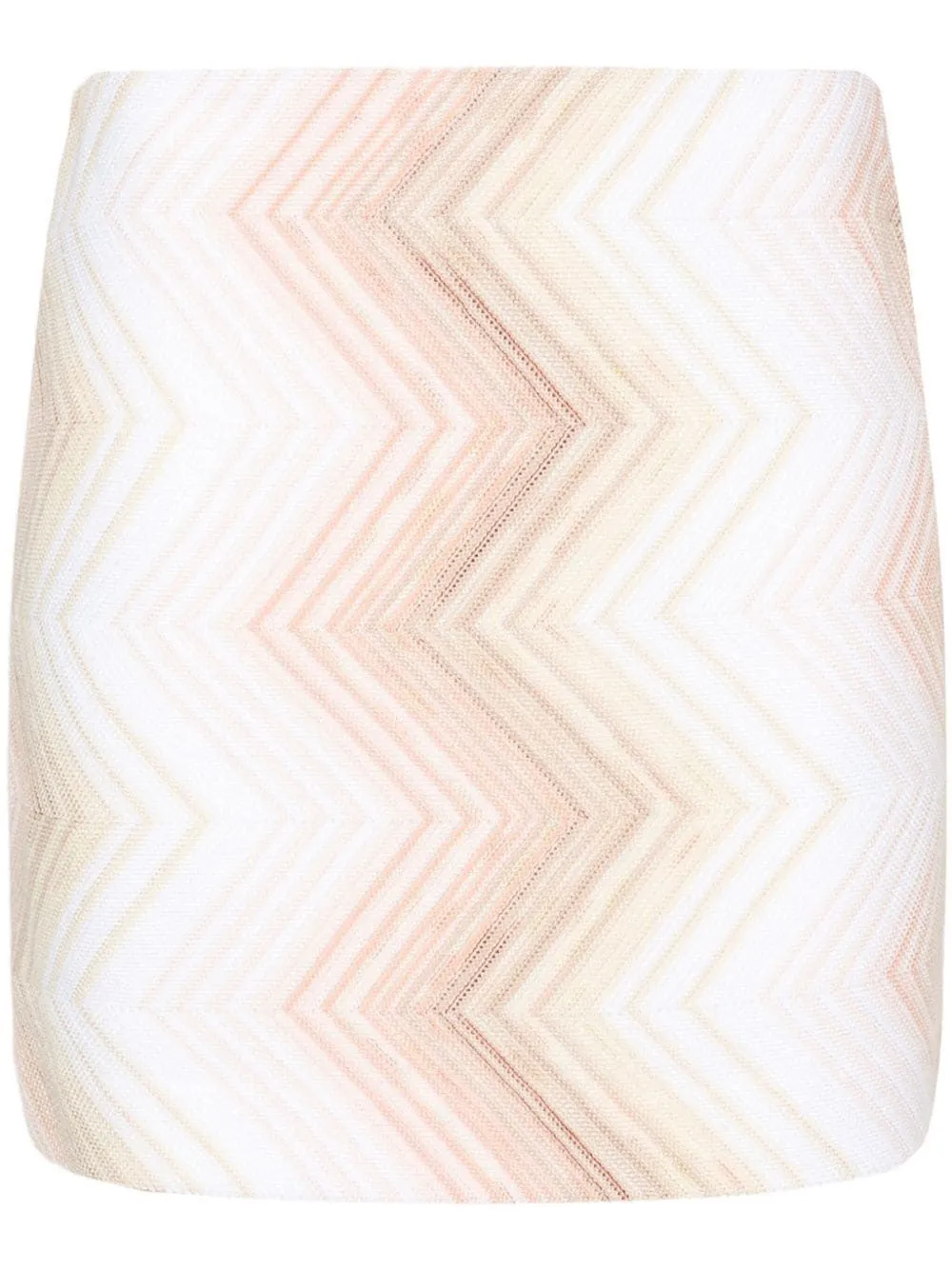 MISSONI Zigzag Knit Mini Skirt for Women in Color S01AO - SS24 Collection