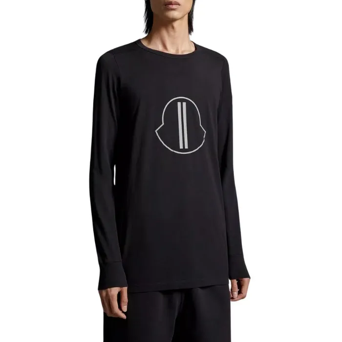 MONCLER  |Crew Neck Unisex Street Style Long Sleeves Plain Cotton