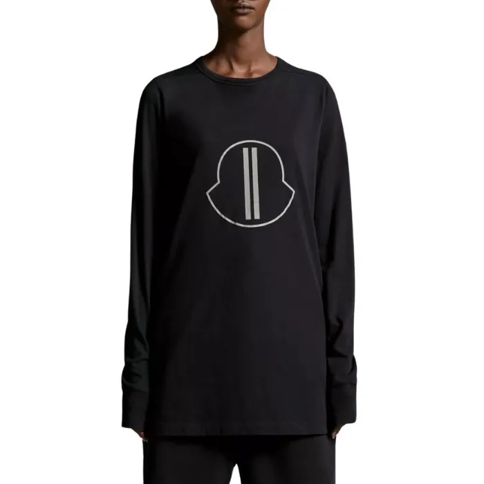 MONCLER  |Crew Neck Unisex Street Style Long Sleeves Plain Cotton