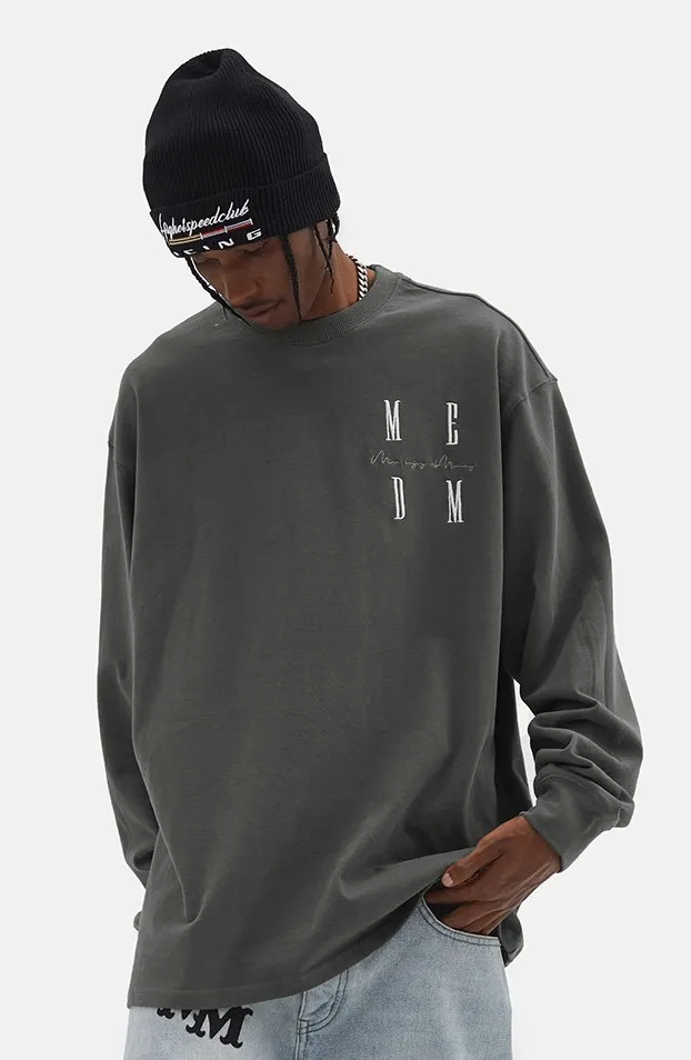 MR. ENJOY DA MONEY  |Unisex U-Neck Long Sleeves Cotton Oversized