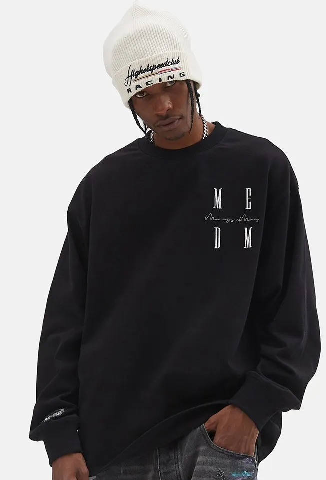 MR. ENJOY DA MONEY  |Unisex U-Neck Long Sleeves Cotton Oversized