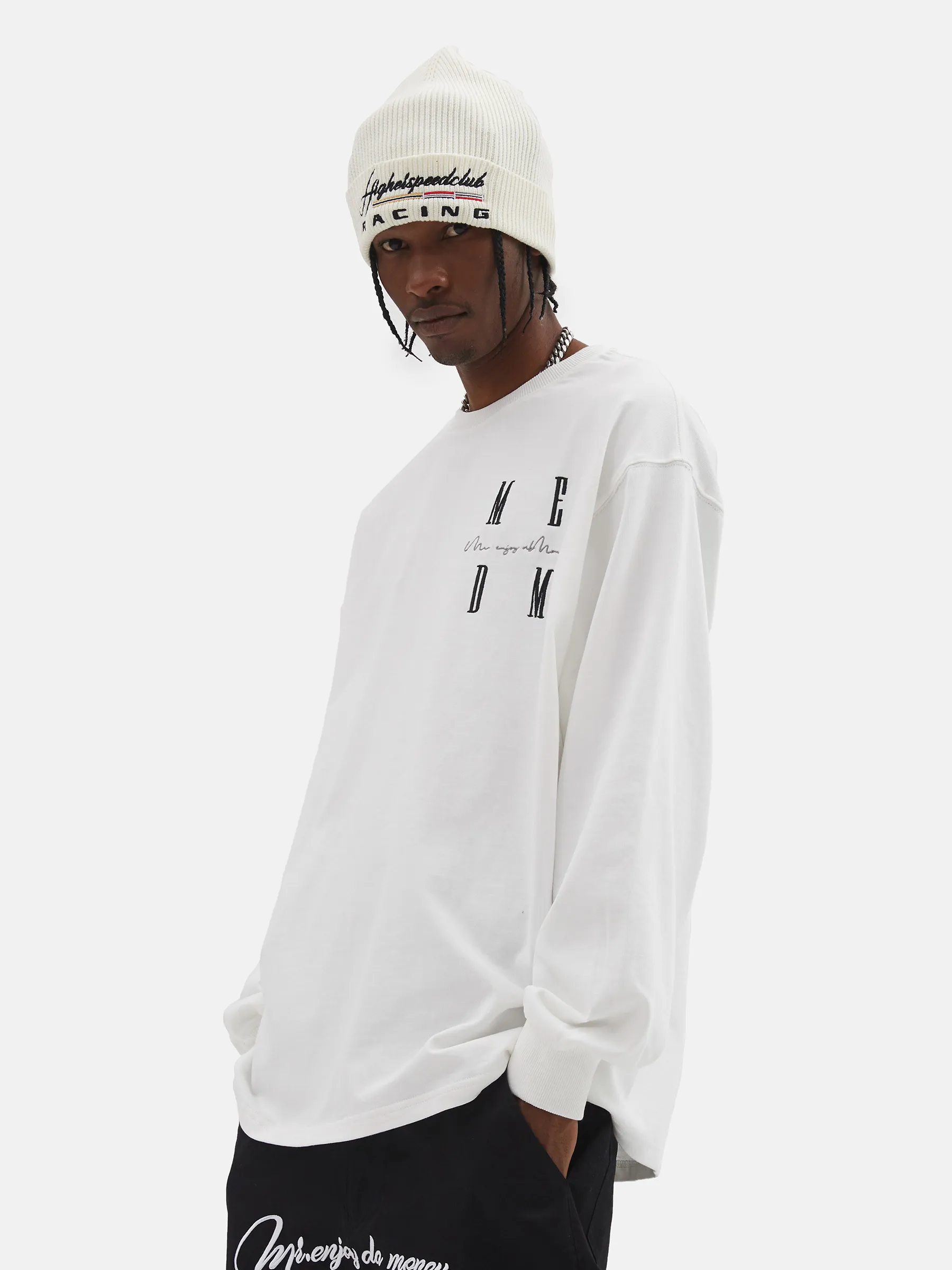 MR. ENJOY DA MONEY  |Unisex U-Neck Long Sleeves Cotton Oversized