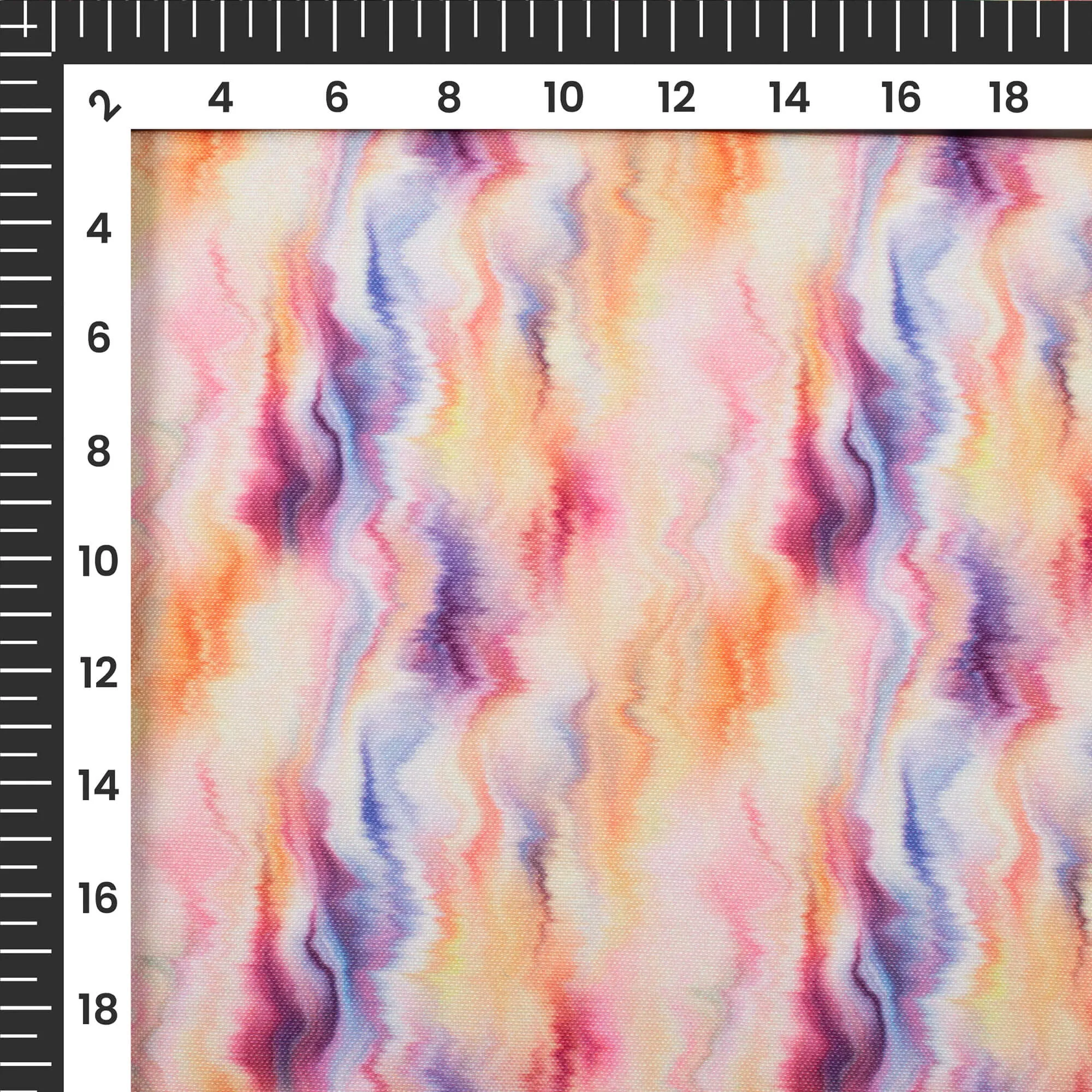 Multi Color Tie And Dye Digital Print Rayon Fabric