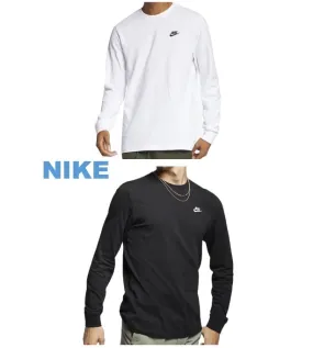 Nike  |Crew Neck Unisex Street Style Long Sleeves Plain Cotton