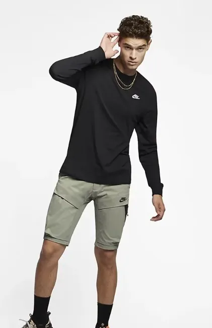 Nike  |Crew Neck Unisex Street Style Long Sleeves Plain Cotton