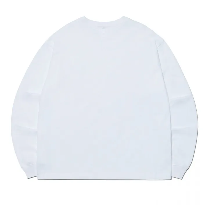 NOMANUAL  |Unisex Street Style U-Neck Long Sleeves Plain Cotton