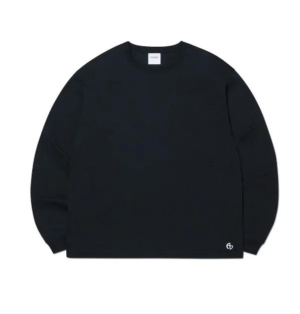 NOMANUAL  |Unisex Street Style U-Neck Long Sleeves Plain Cotton