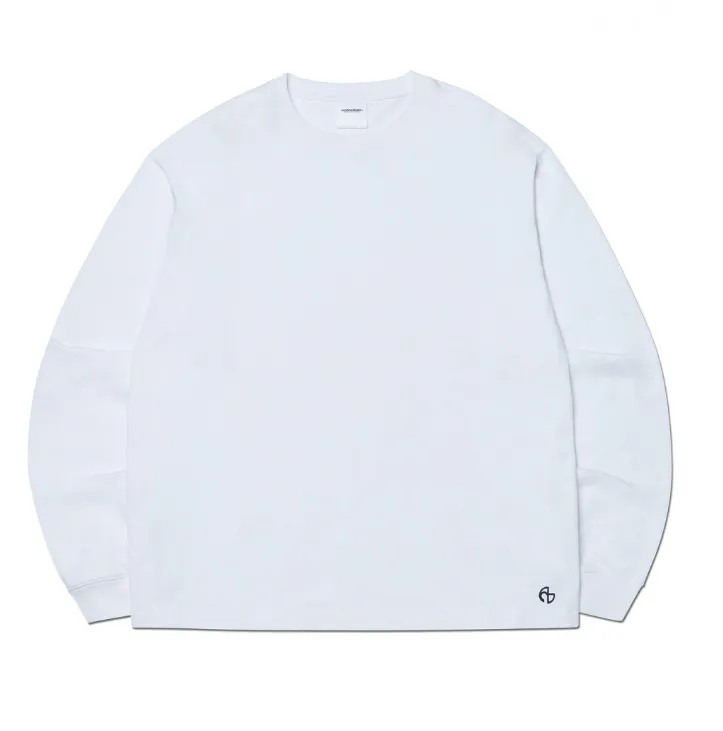 NOMANUAL  |Unisex Street Style U-Neck Long Sleeves Plain Cotton