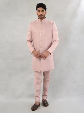 Onion Pink Kurta Pajama with Koti | TULA