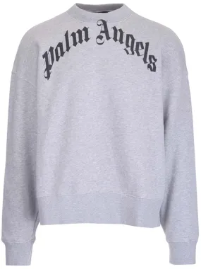 Palm Angels Logo Printed Crewneck Sweatshirt