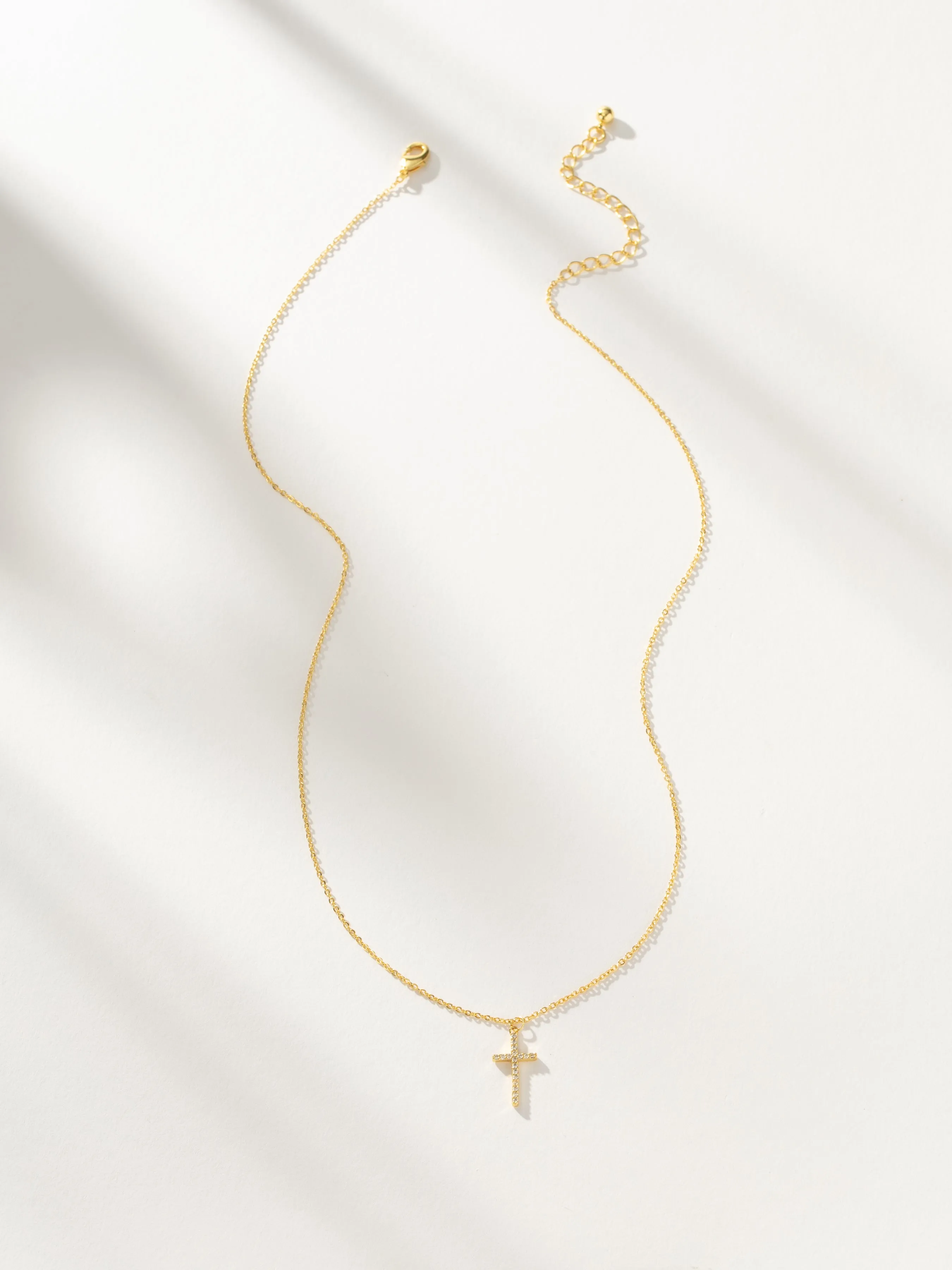 Pavé Cross Necklace