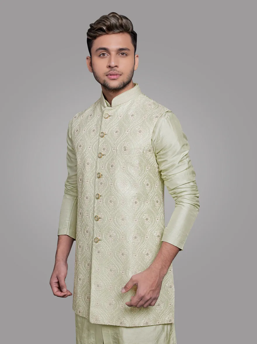 Pista Kurta Pajama with Koti | TULA