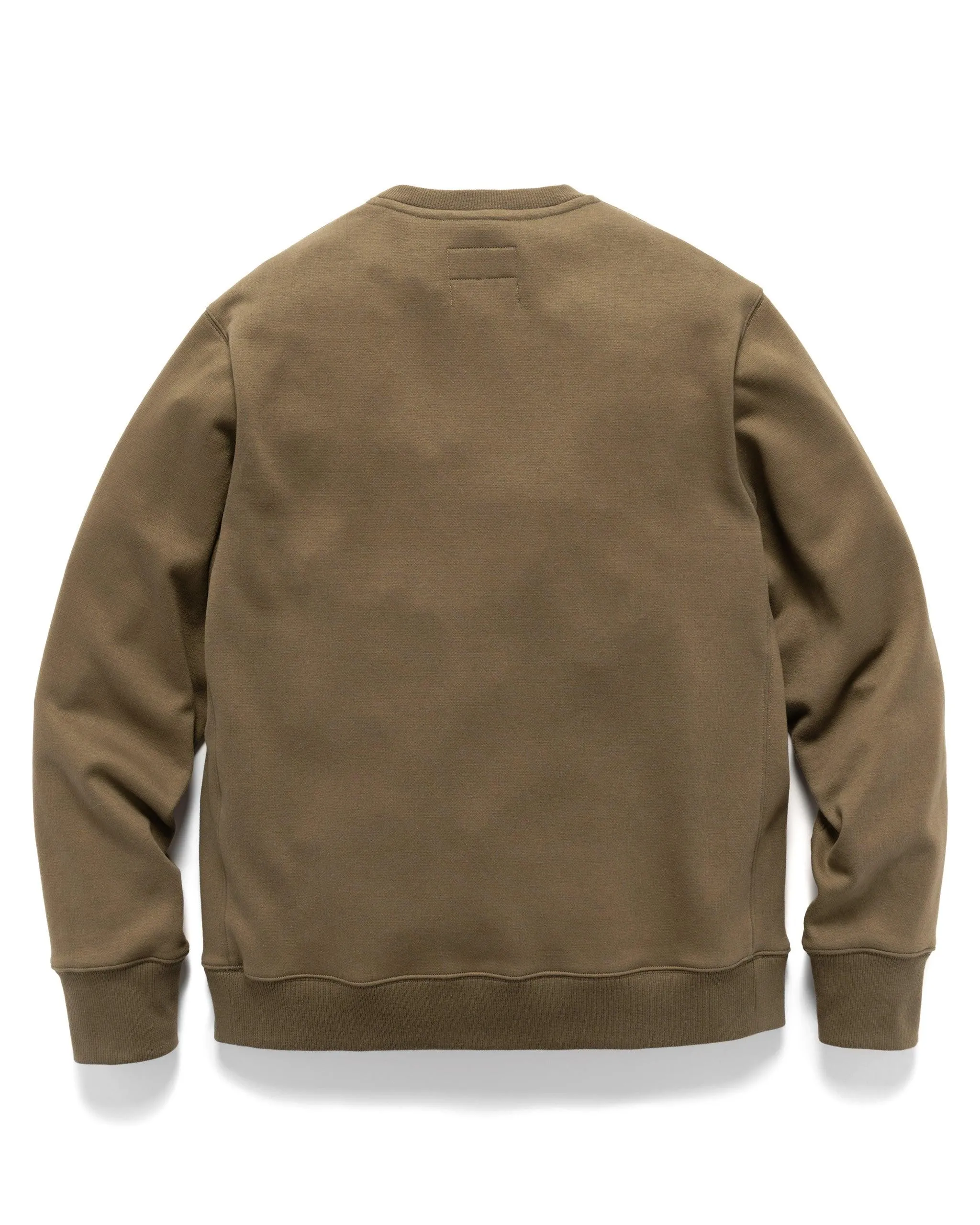 Prime Crewneck - Suvin Cotton Terry Olive