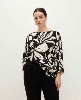 Print Blouse 3/4 Sleeve