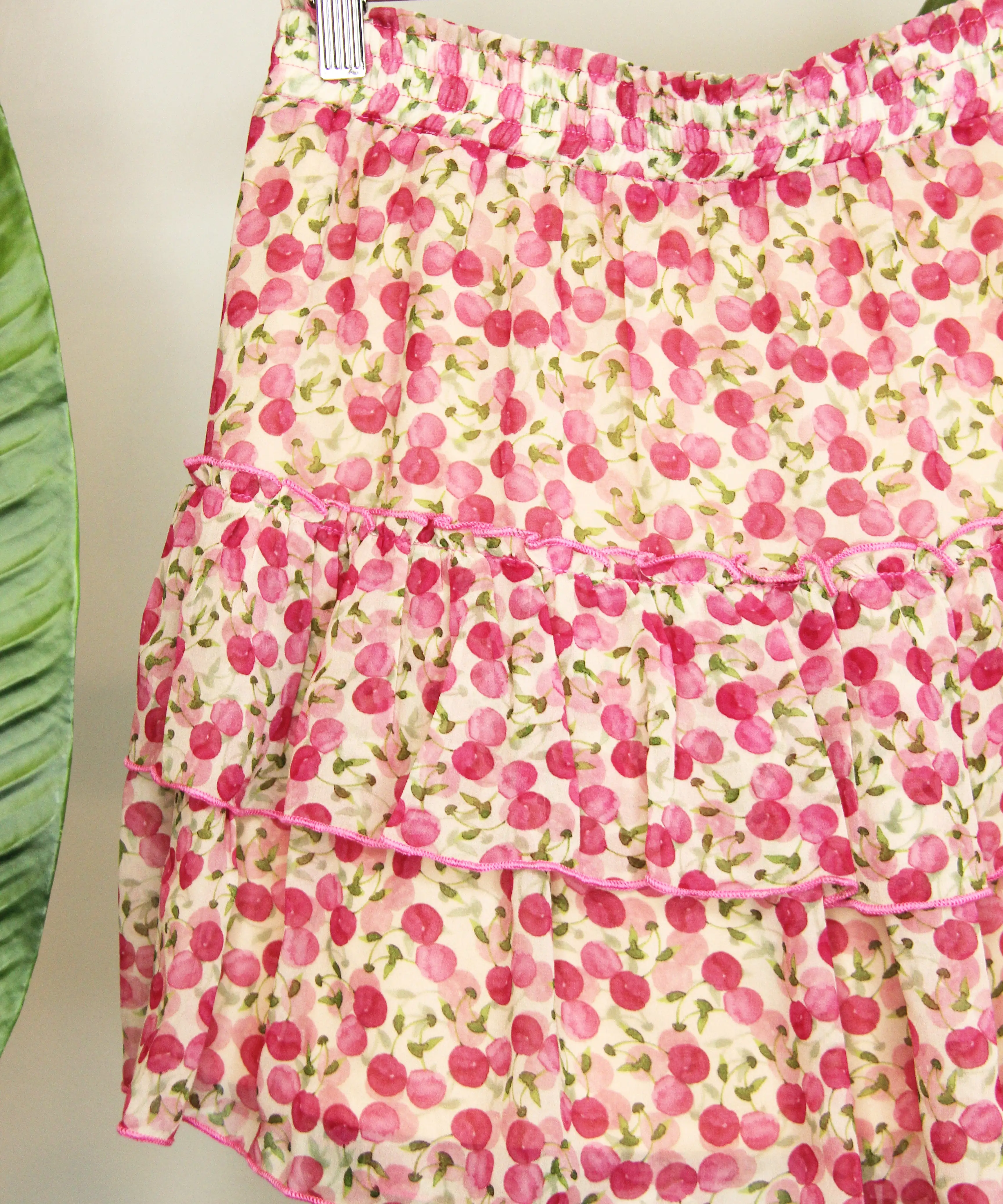 Printed Mini Skirt - Pink Combo