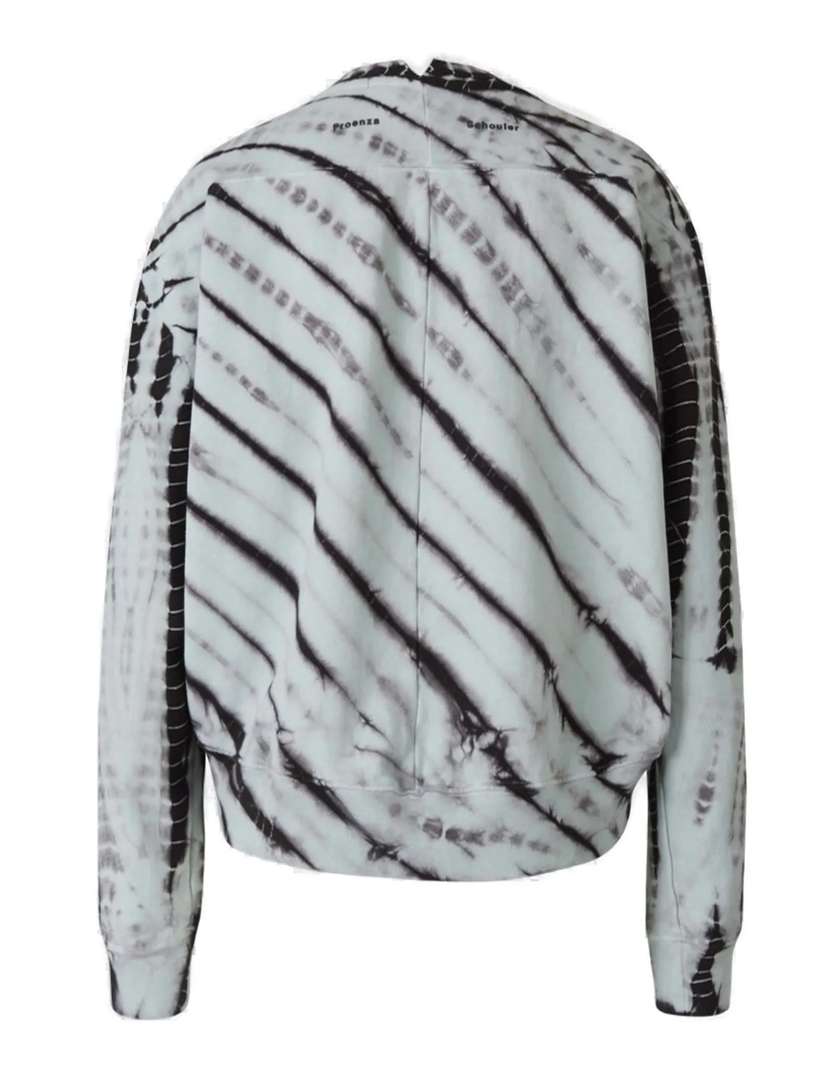 Proenza Schouler White Label Striped-Print Detail Sweatshirt