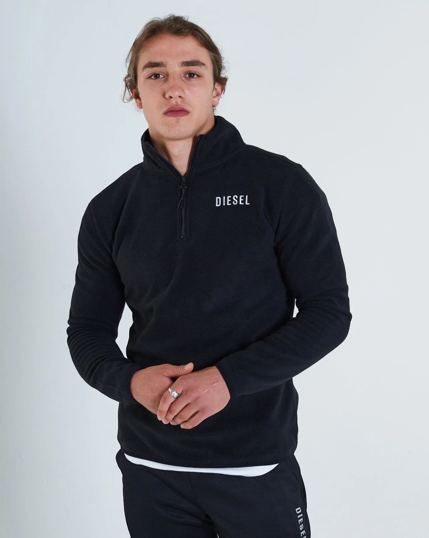 Puck Fleece 1/2 Zip New Black