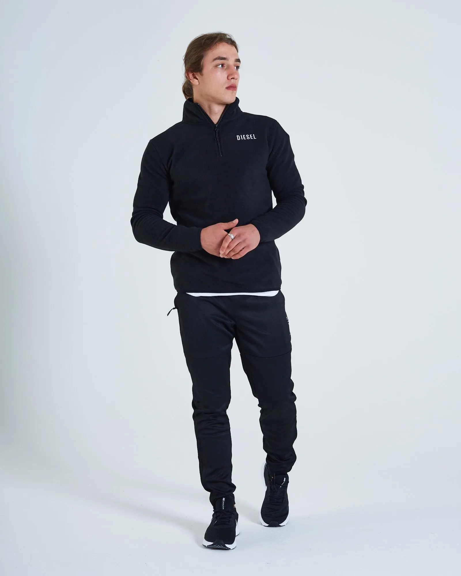 Puck Fleece 1/2 Zip New Black