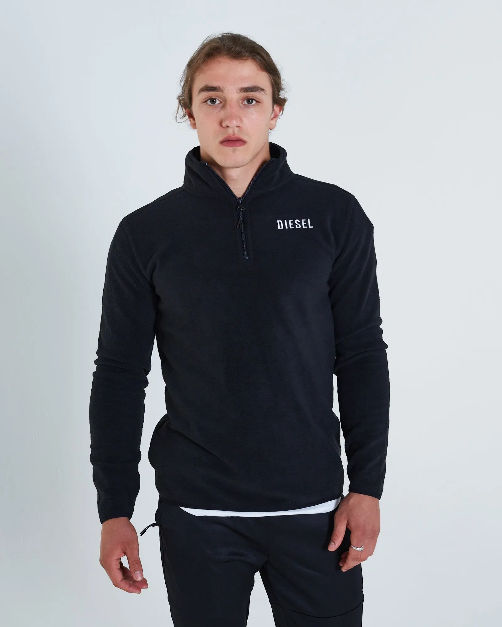 Puck Fleece 1/2 Zip New Black