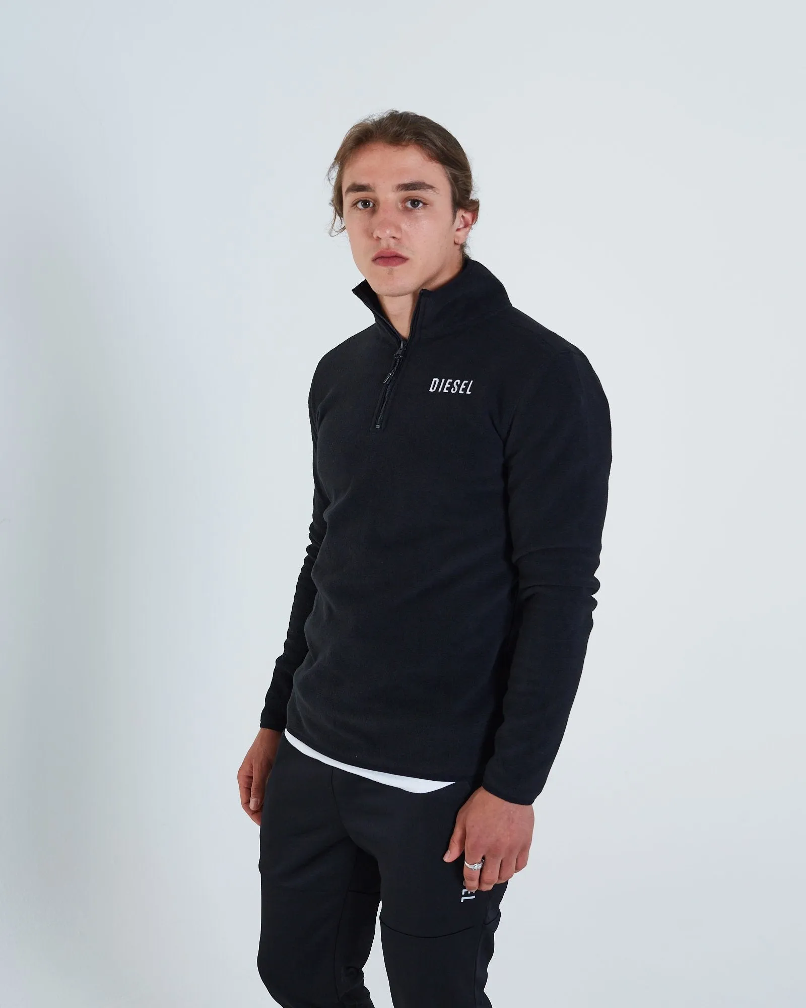 Puck Fleece 1/2 Zip New Black