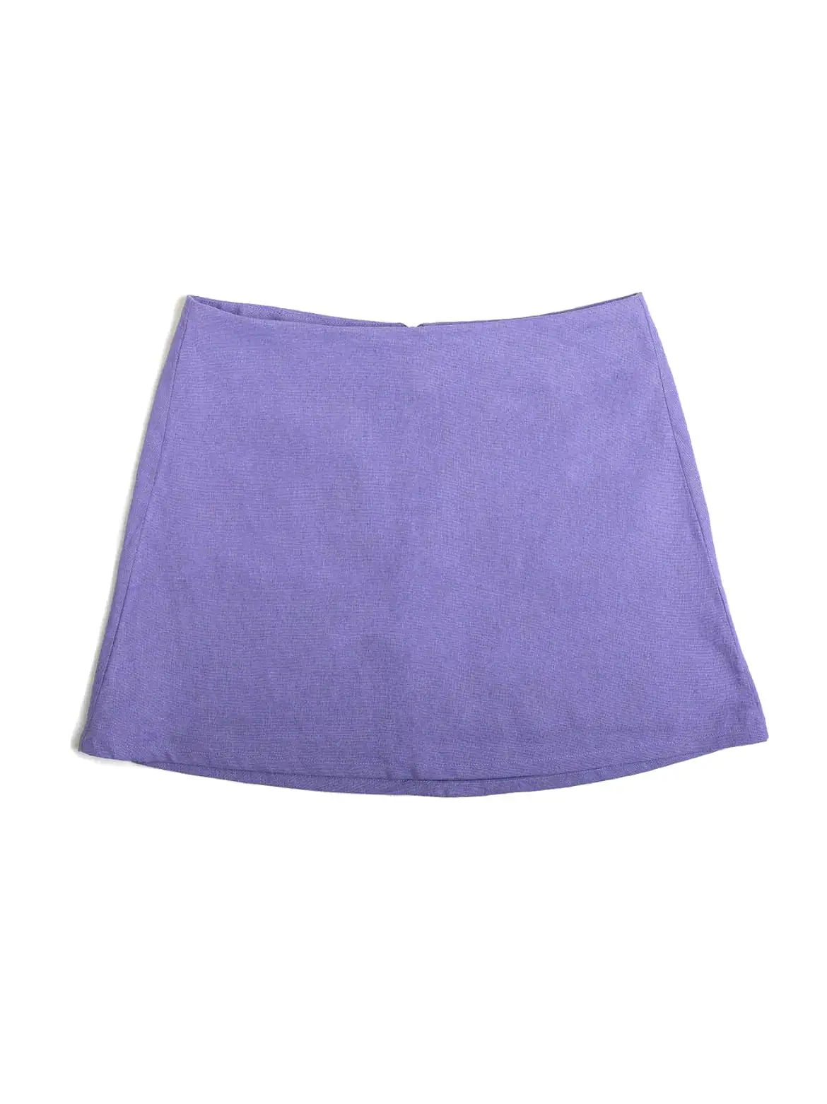 Punkwasp Linen Dart Skirt - Lilac