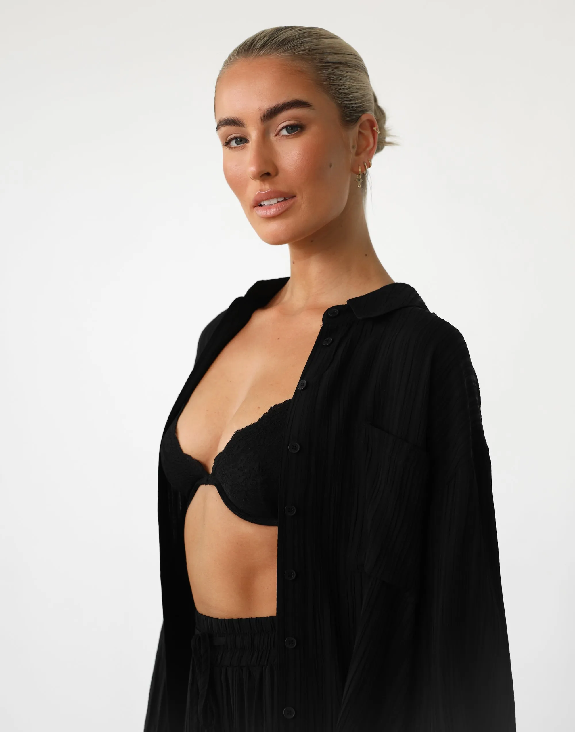 Ria Long Sleeve Shirt (Black)