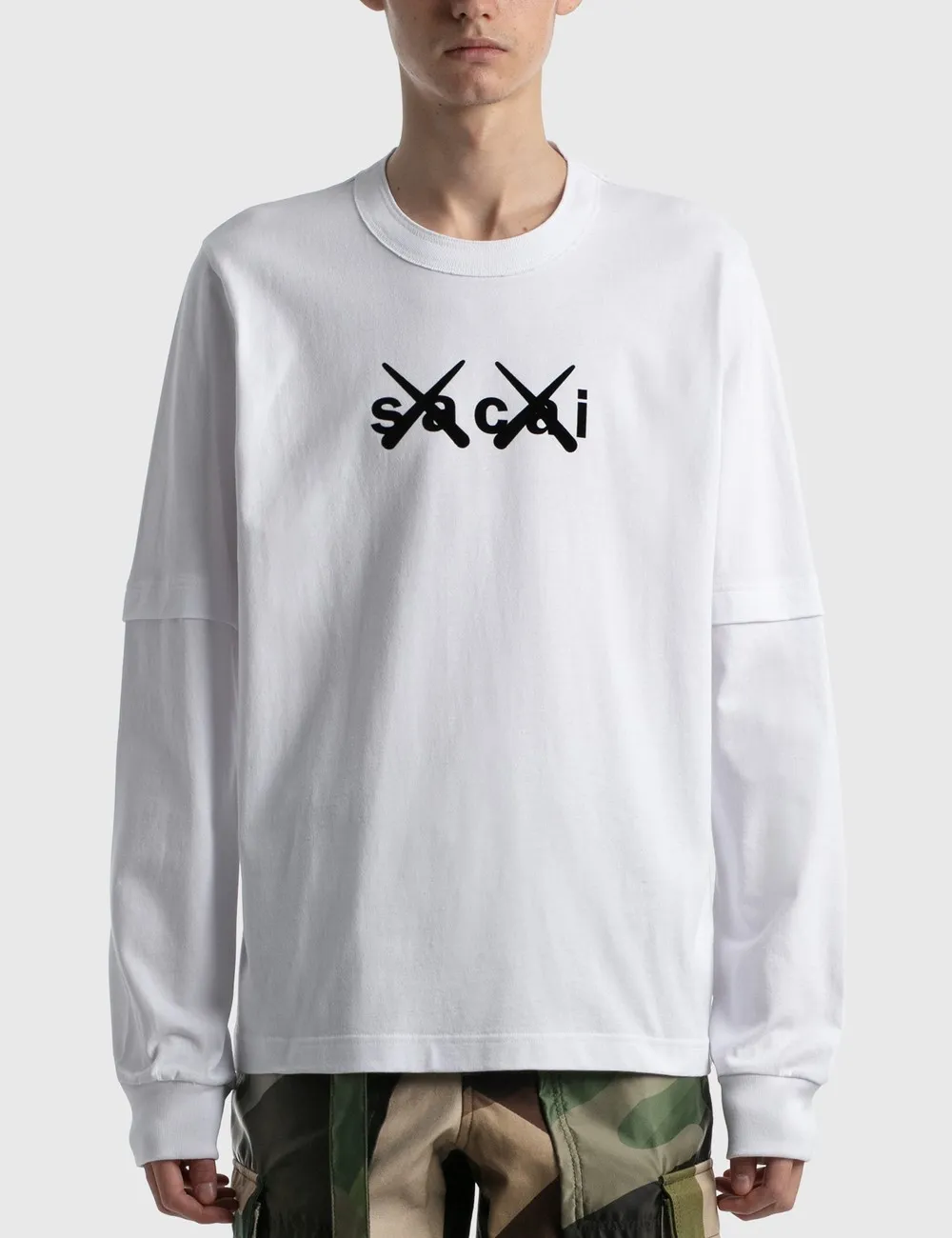 sacai  |KAWS Sacai Flock Print Long Sleeve