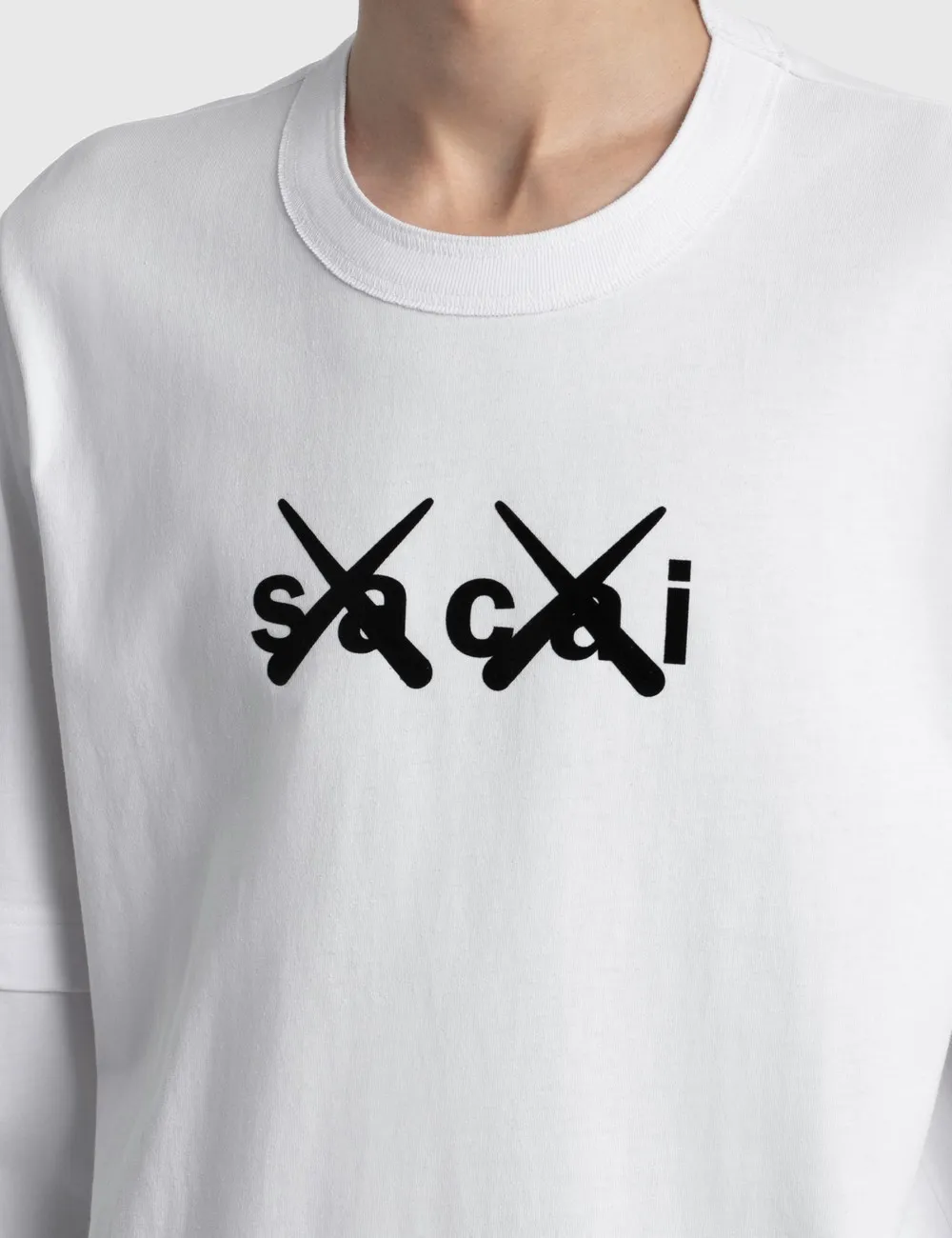 sacai  |KAWS Sacai Flock Print Long Sleeve