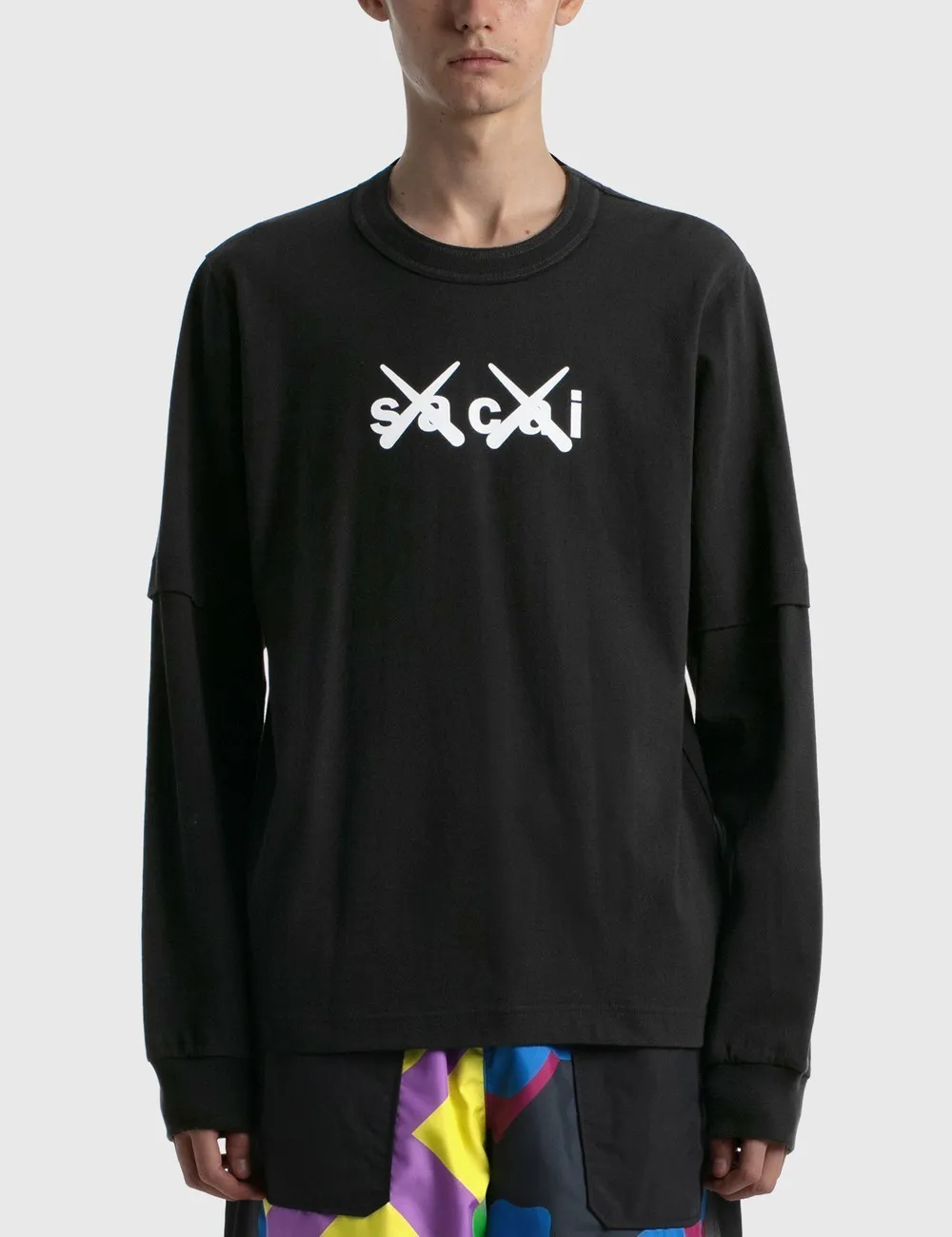 sacai  |KAWS Sacai Flock Print Long Sleeves