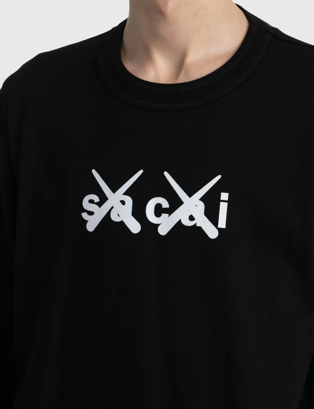 sacai  |KAWS Sacai Flock Print Long Sleeves