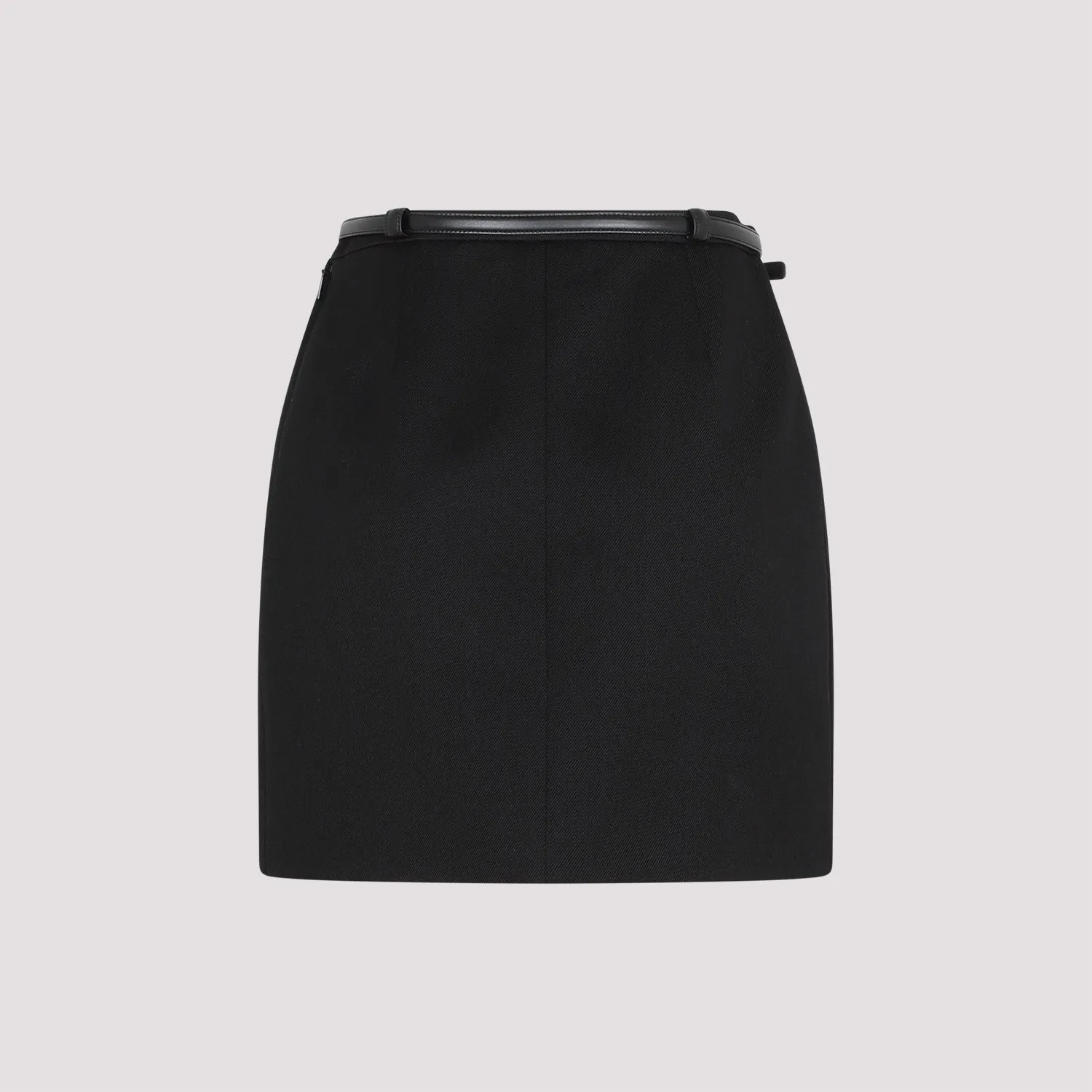 SAINT LAURENT Elegant Black Wool Mini Skirt for Women in SS23