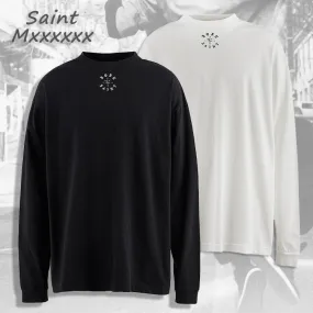 Saint Mxxxxxx  |Crew Neck Street Style Collaboration Long Sleeves Plain