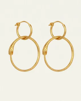 SERPENT EARRING GOLD